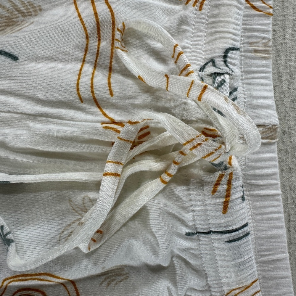 NWT BP Nordstrom Green and Yellow Tropical Leaf Print Pajama Pants Sz M - Picture 5 of 12